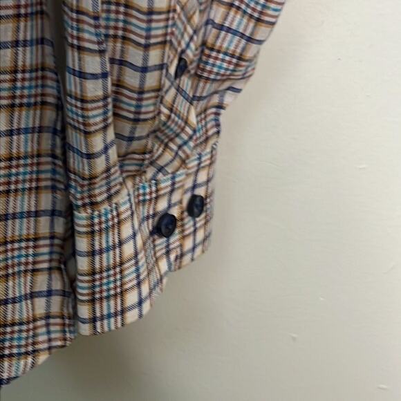JARED LANG PLAID SHIRT SHIRT SIZE M - Picture 5 of 6
